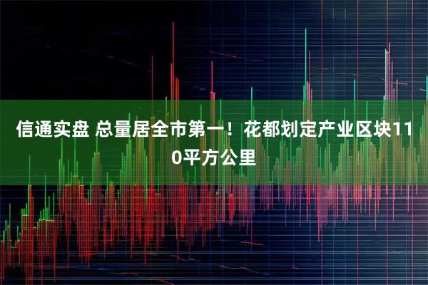 信通实盘 总量居全市第一！花都划定产业区块110平方公里