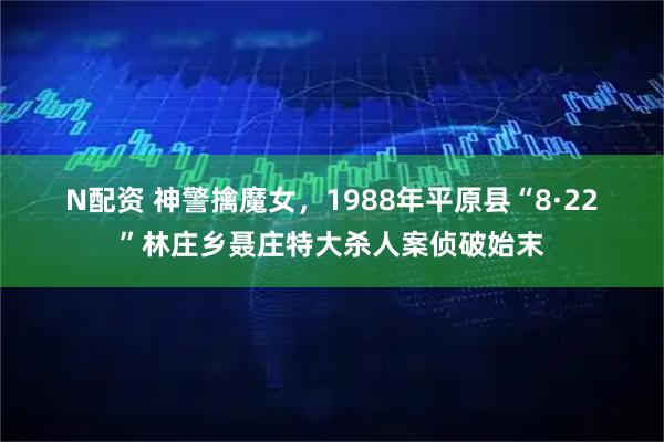 N配资 神警擒魔女，1988年平原县“8·22”林庄乡聂庄特大杀人案侦破始末